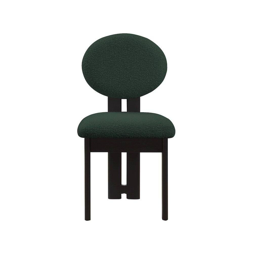 Alt View 2. Meridian Furniture - Napa Green Boucle Fabric Dining Chair, Set of 2 - Green.