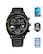 Alt View Zoom 1. Citizen - CZ Smart 41mm Unisex Stainless Steel Casual Smartwatch with IP Stainless Steel Bracelet - Black.
