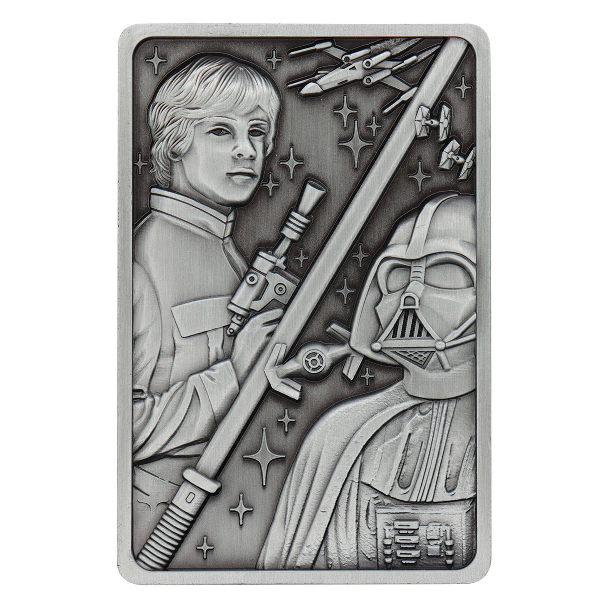 Star Wars - Star Wars: The Empire Strikes Back Luke and Vader Limited Edition Metal Ingot - Silver