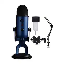 Blue Microphones - Yeti USB Microphone (Midnight Blue) Bundle - 988-000101K8