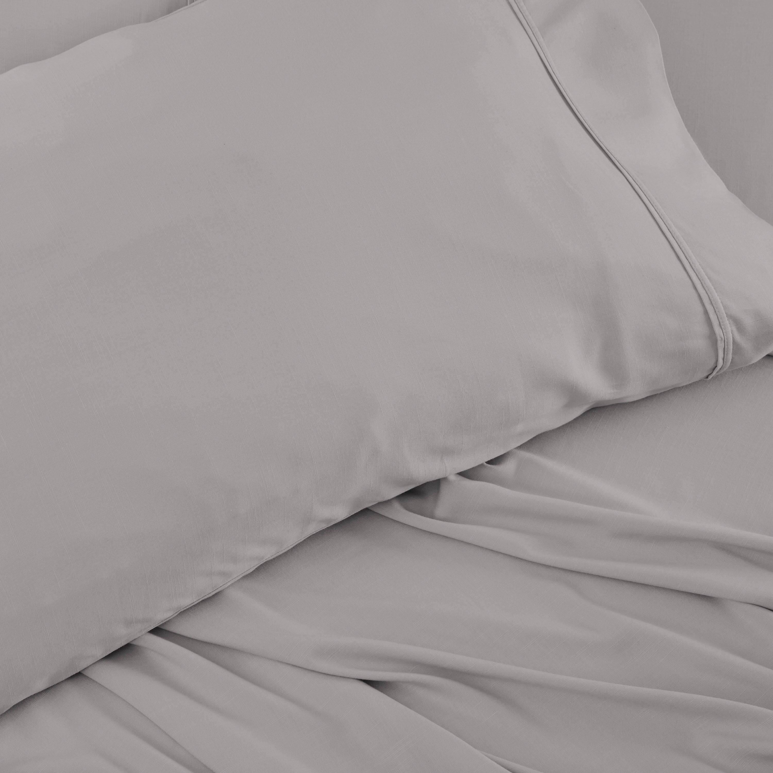 Alt View 4. Bedgear - Hyper-Linen Pillowcase Set - Yellow, King - yellow.