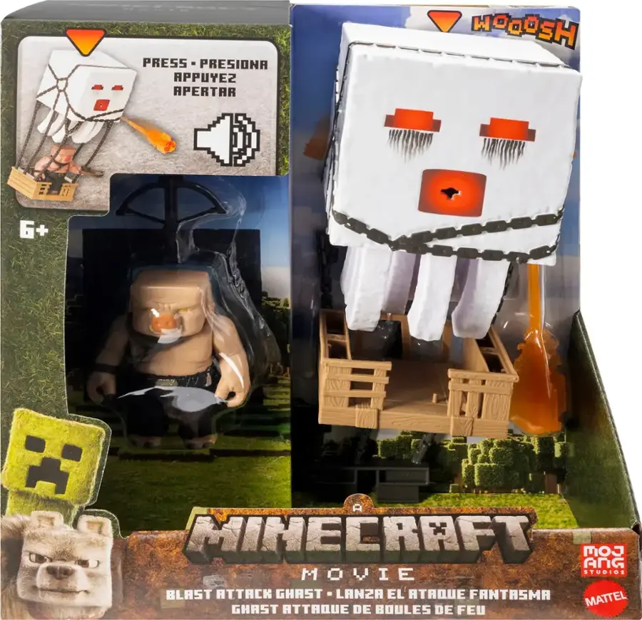 Minecraft Blast Attack Ghast Feature Figure JFB69 Best Buy