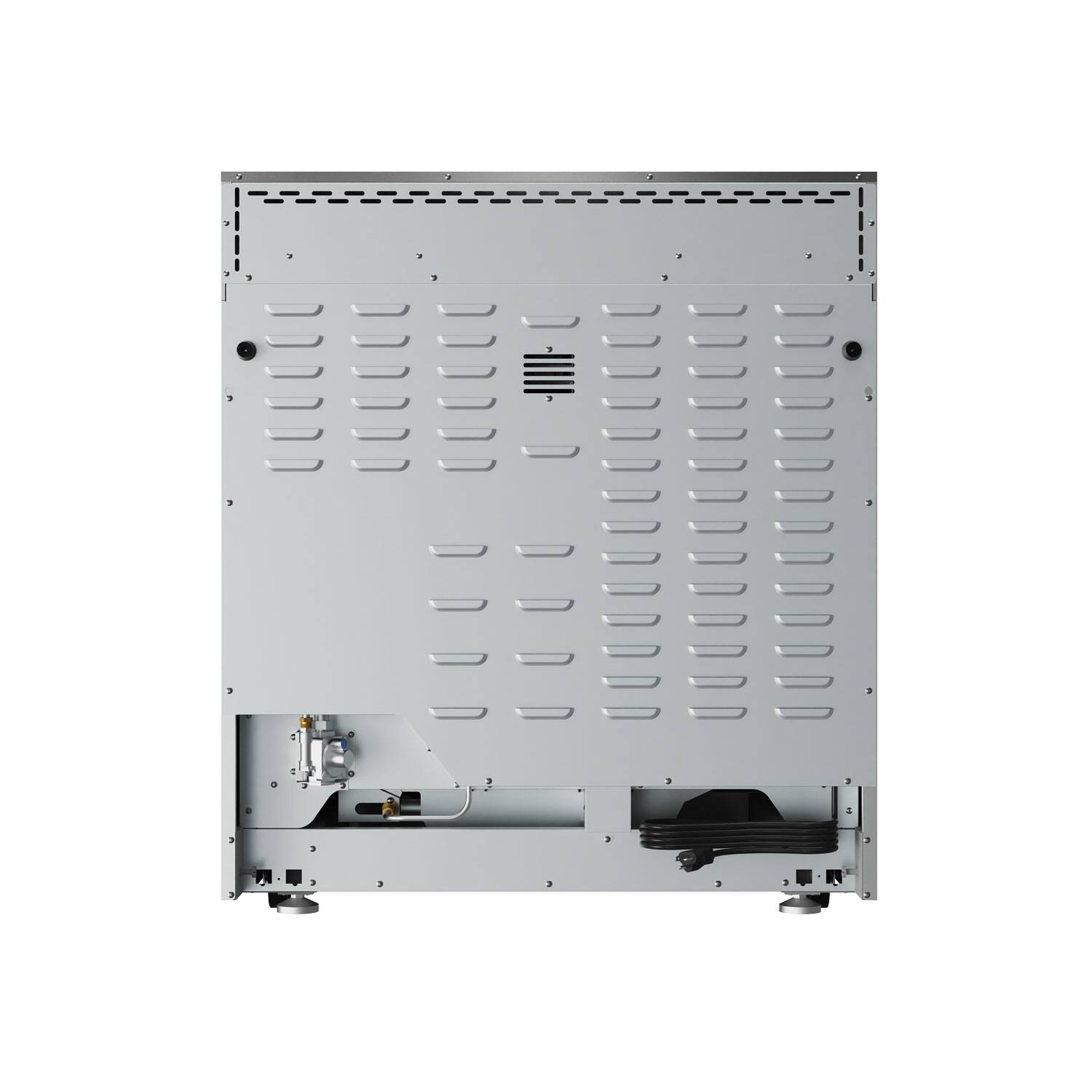 Alt View 6. Thor Kitchen - 6.0 Cu Ft. Freestanding Gas Range with Infrared Broiler - Stainless Steel.