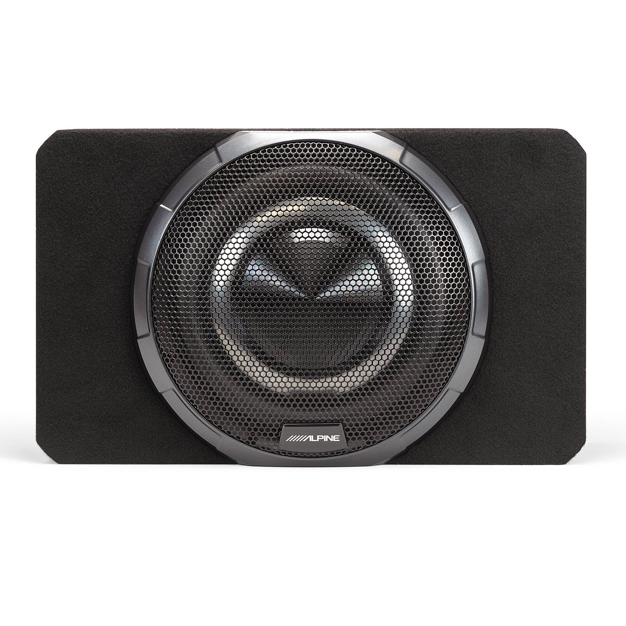 Alt View 1. Alpine - Alpine PWV-SB10 10" BassRev™ Powered Subwoofer Enclosure - Black/Gray.