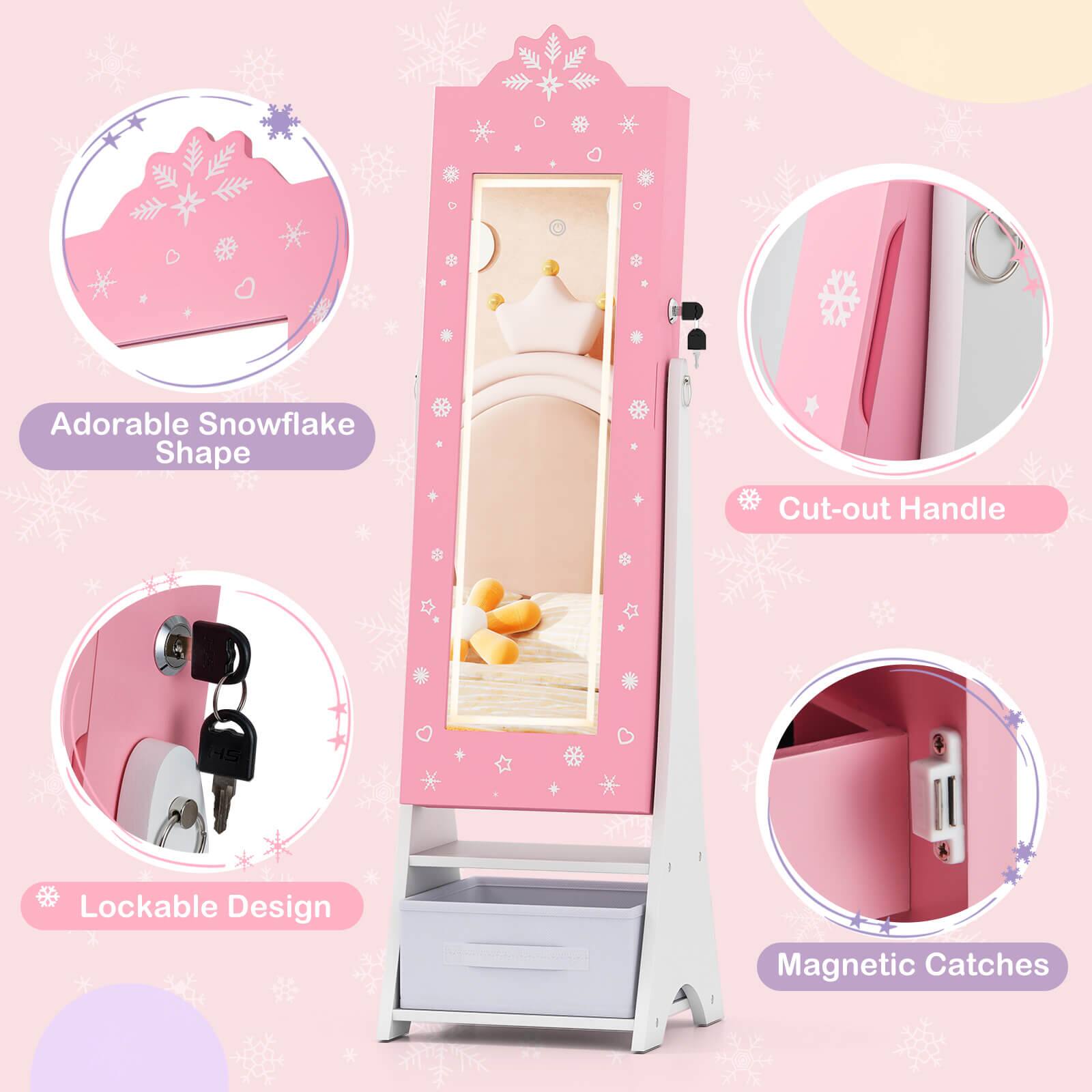 Adorable Snowflake Shape  
Cut-out Handle  
Lockable Design  
Magnetic Catches