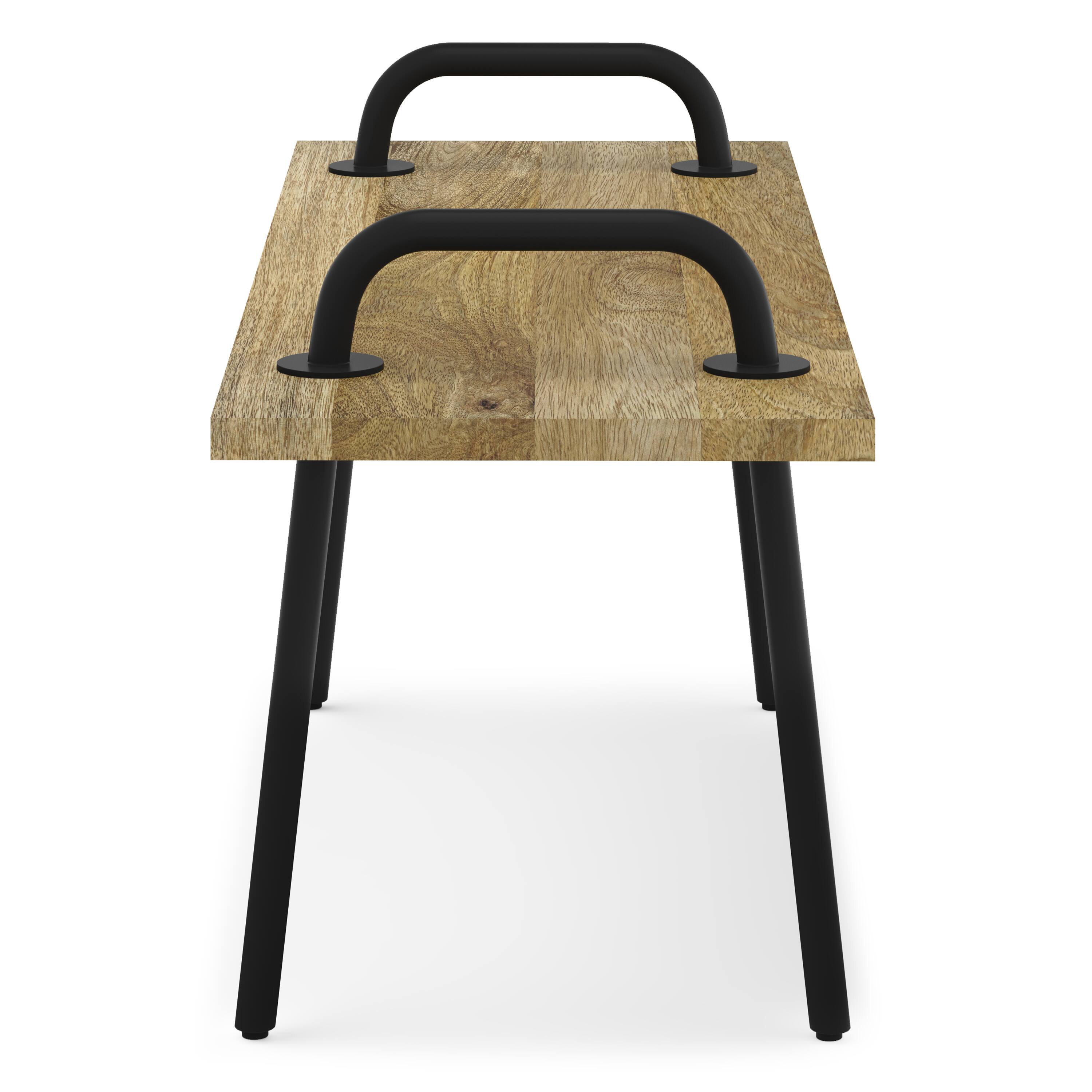 Alt View 11. Simpli Home - Berkeley Small Entryway Bench - Natural.