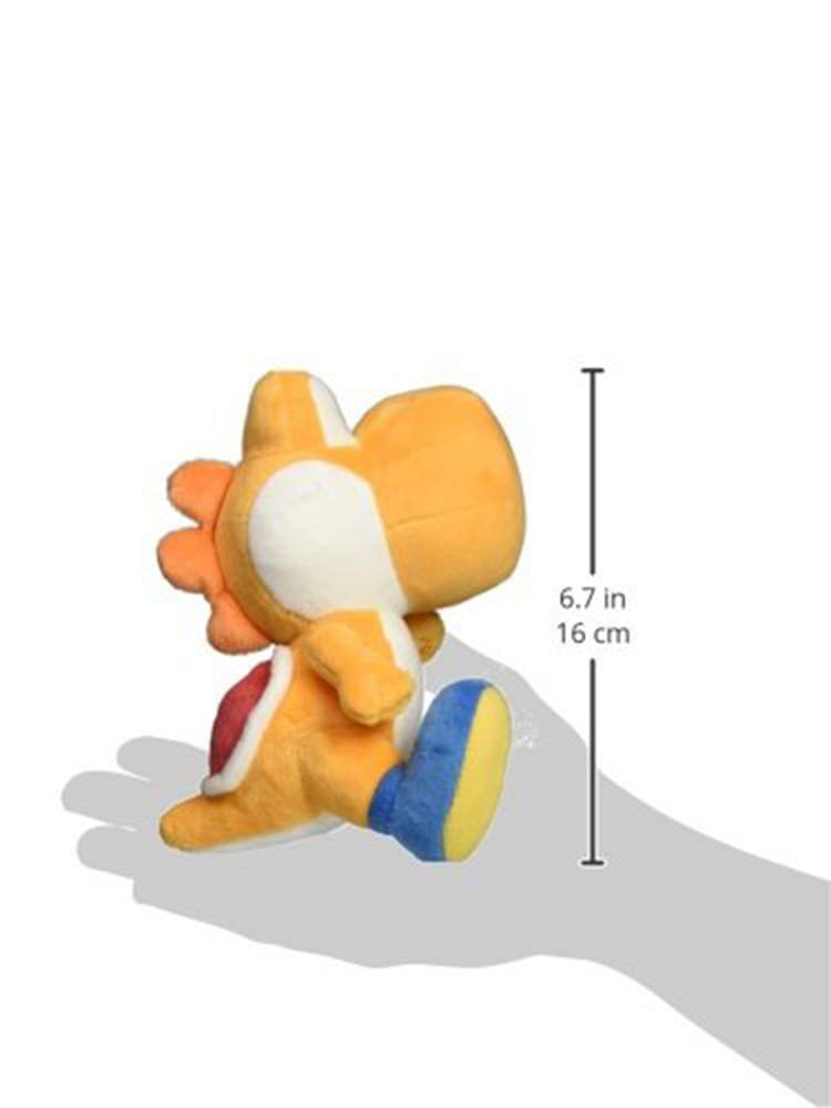Alt View 10. Little Buddy - Super Mario Bros. 6" Plush: Orange Yoshi - Orange.