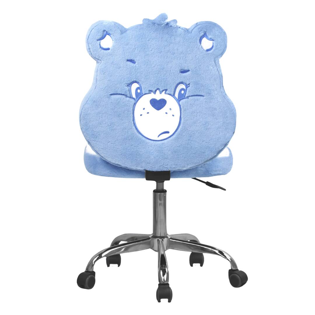 Back. Impressions Vanity Co. - Care Bears™ Grumpy Bear Swivel Vanity Chair - Blue.