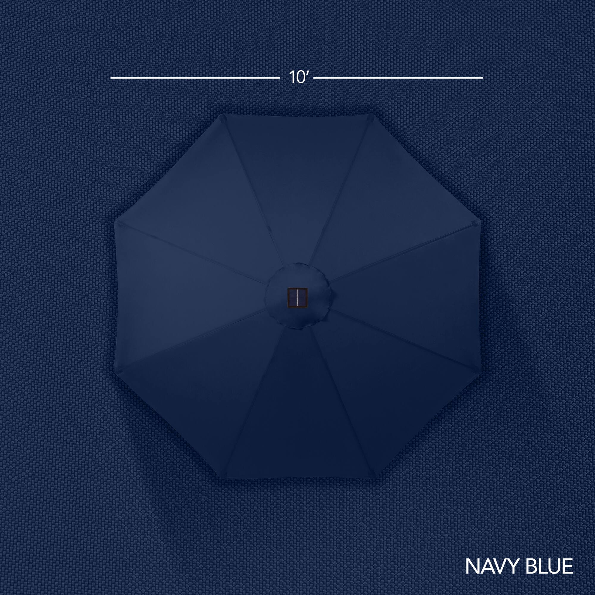 The text on the image is "10' NAVY BLUE."