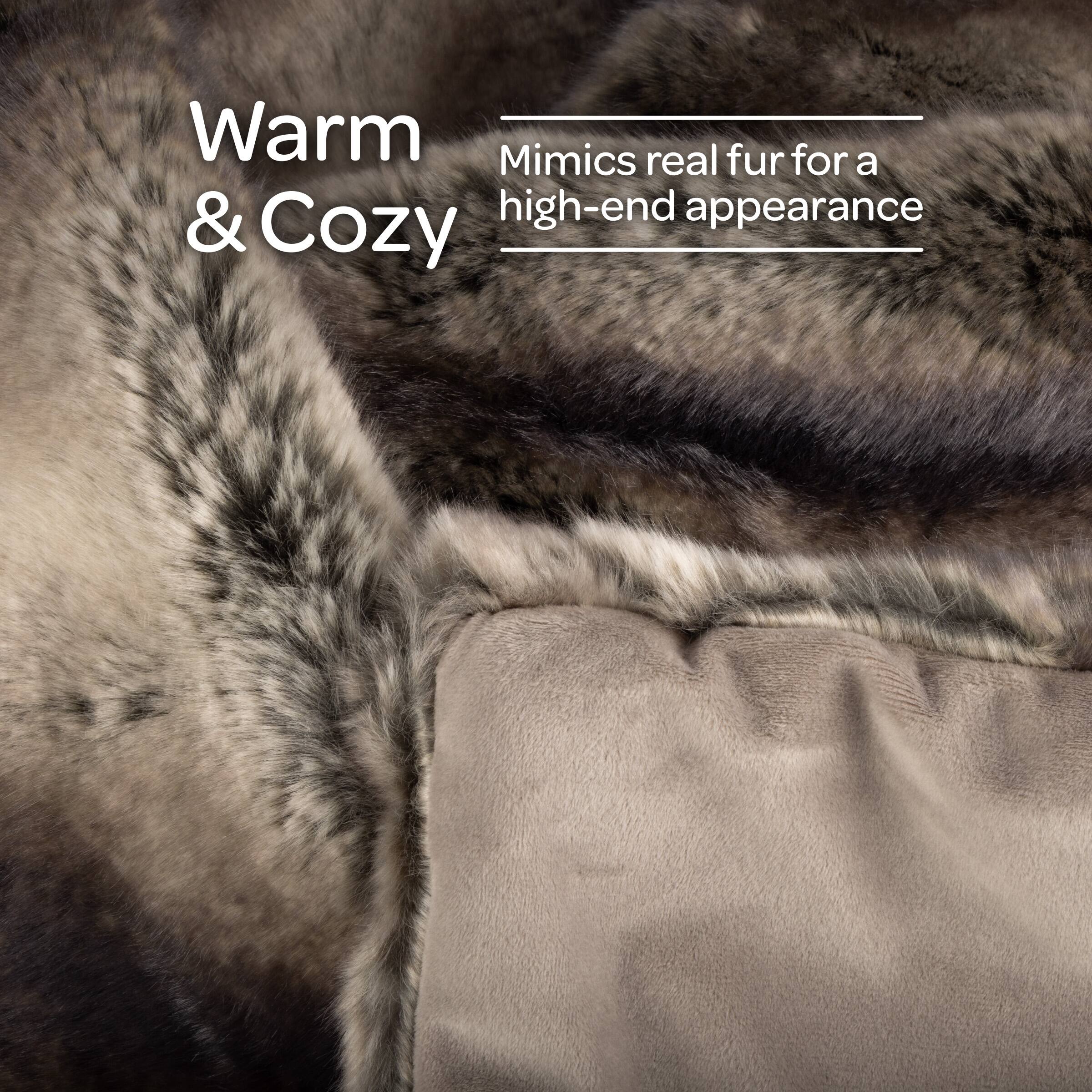 Warm & Cozy  
Mimics real fur for a high-end appearance