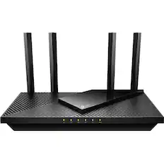 Front. TP-Link - TP-Link Archer AX55 - Wi-Fi 6 IEEE 802.11ax Ethernet Wireless Router - Dual Band - OFDMA - MU-MIMO - OneMesh Compatible - Unknown.