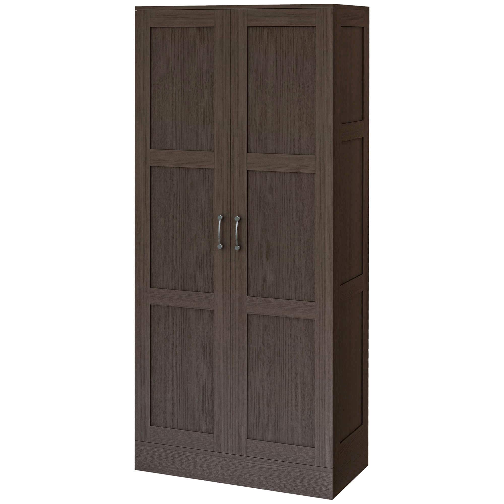 Homcom - Storage Cabinet w/ Storage Shelves - Coffee