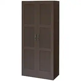Homcom - Storage Cabinet w/ Storage Shelves - Coffee