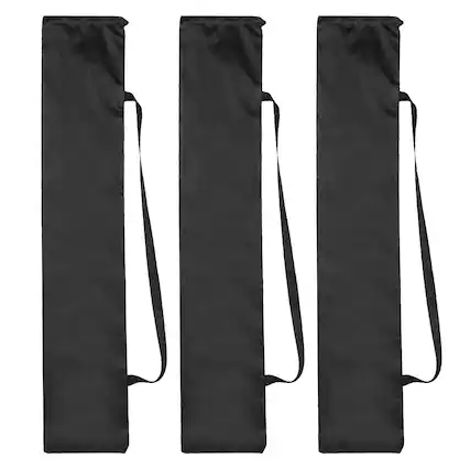 Front. Unique Bargains - 39"x7" Tripod Case, 3pcs Oxford Padded Bag for Camera Gear, Mic, Light Stand - Black.