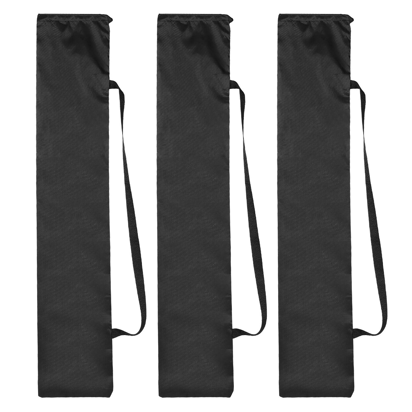 Front. Unique Bargains - 39"x7" Tripod Case, 3pcs Oxford Padded Bag for Camera Gear, Mic, Light Stand - Black.