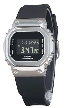 Casio - G-Shock Digital Metal Bezel Resin Strap Quartz GM-5600U-1 200M Men's Watch - Black