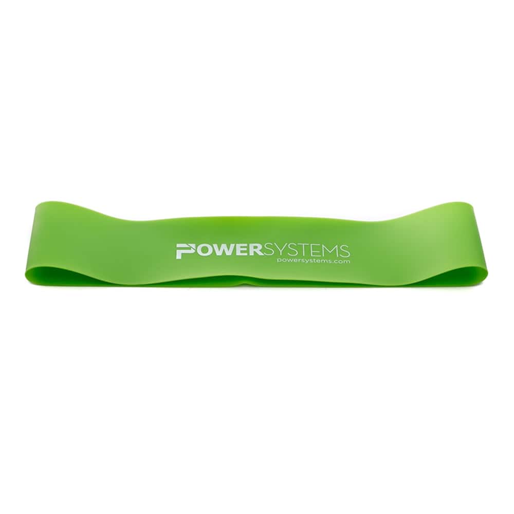 Power Systems - 9" Mini Versa-Loop Exercise Bands, Light (7-27 lbs) Workout Bands for Exercise - Lime Green