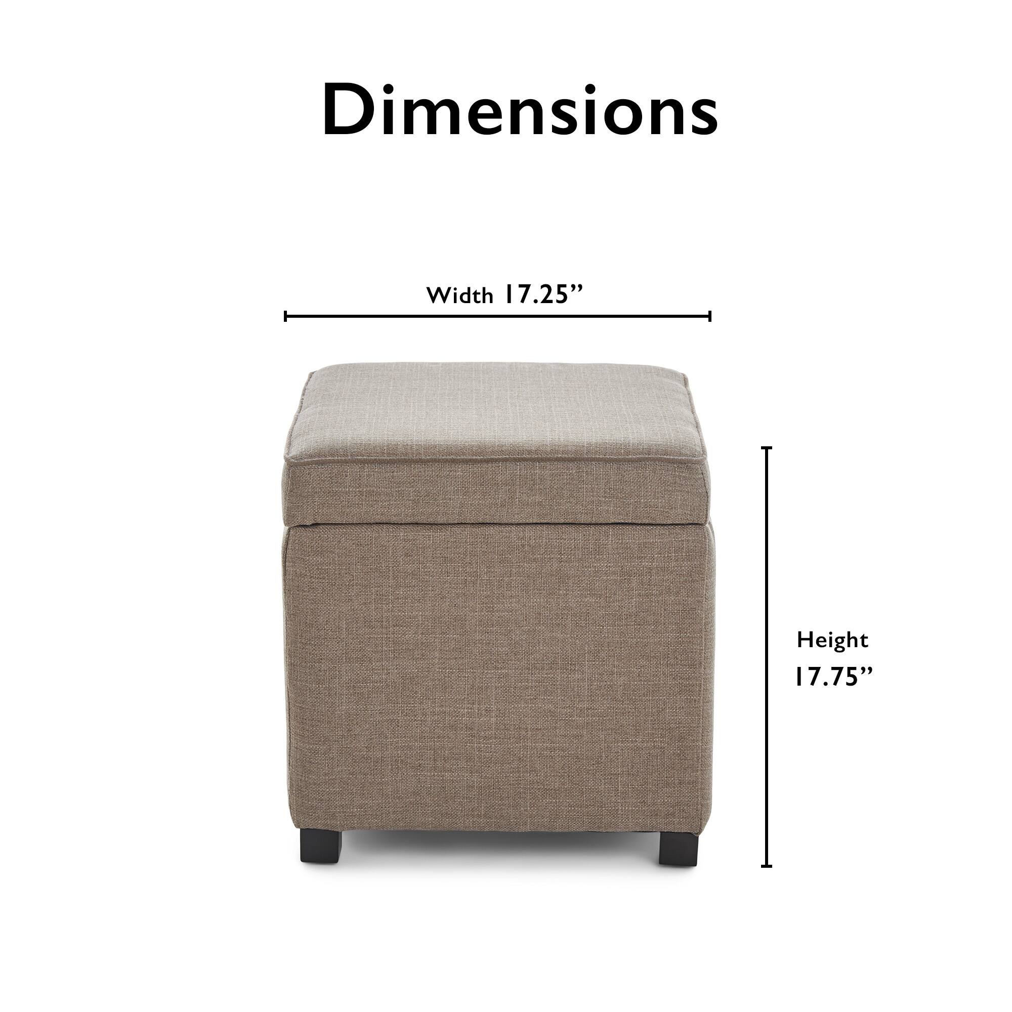 Alt View 12. Tommy Hilfiger - Morgan Storage Cube Ottoman - Brown.