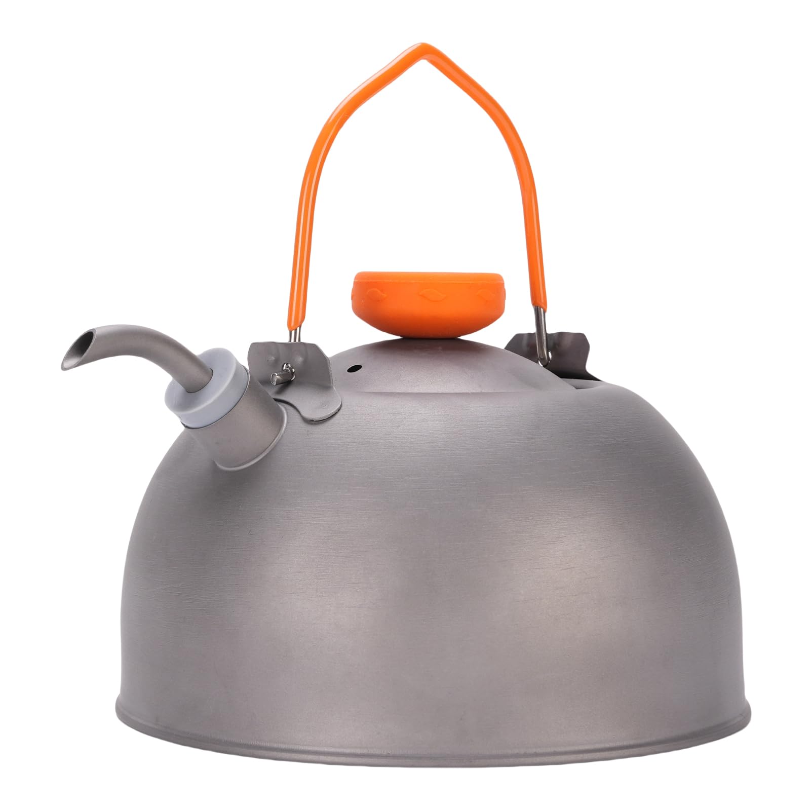 Front. Dapper Styles - 0. Camping Kettle With Lightweight Teapot Outdoor Coffee Pot Tea For Boiling Water Portable Camp Cookware H... - Titanium.