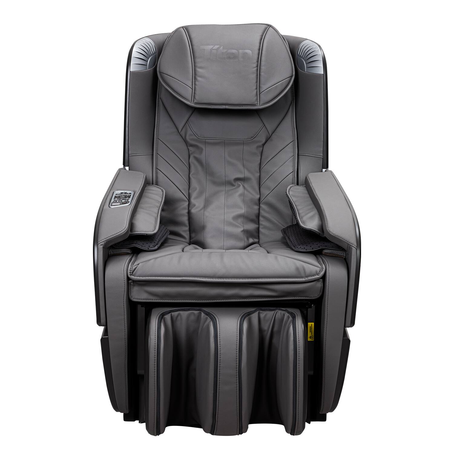 Front. Titan - Luna 3D Compact Massage Chair - Charcoal.