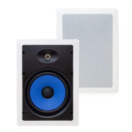 Front. Legrand - Legrand MS3801 evoQ 3000 8" In-Wall Speakers (Pair) - Black/Gray.