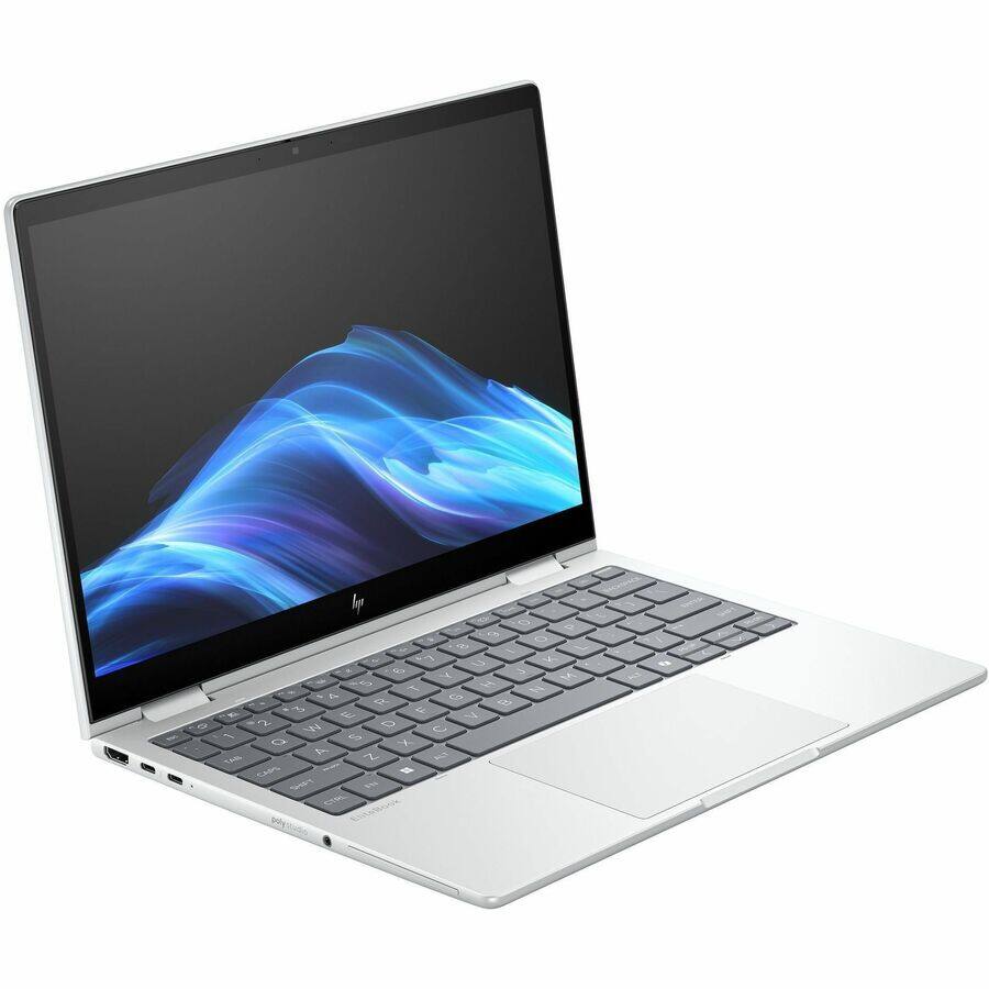 Alt View 4. HP - HP EliteBook 8 Flip G1i 13.3" Touchscreen Convertible 2 in 1 Notebook - WUXGA - 60 Hz - Intel Core Ultra 5 235U - vPro - Meteor Silver.