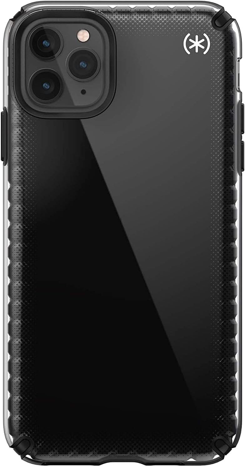Angle. Speck - Speck Presidio2 Armor Cloud Series Case for Apple iPhone 11 Pro Max | Color: Black Fade - Black Fade.