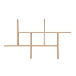 Danya B - Cantilever Cubby Wall Shelf – Horizontal or Vertical - Chestnut