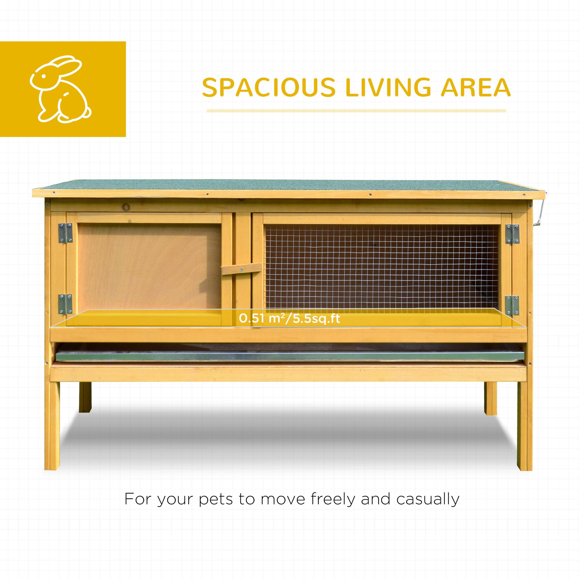 SPACIOUS LIVING AREA

0.51 m²/5.5 sq.ft

For your pets to move freely and casually