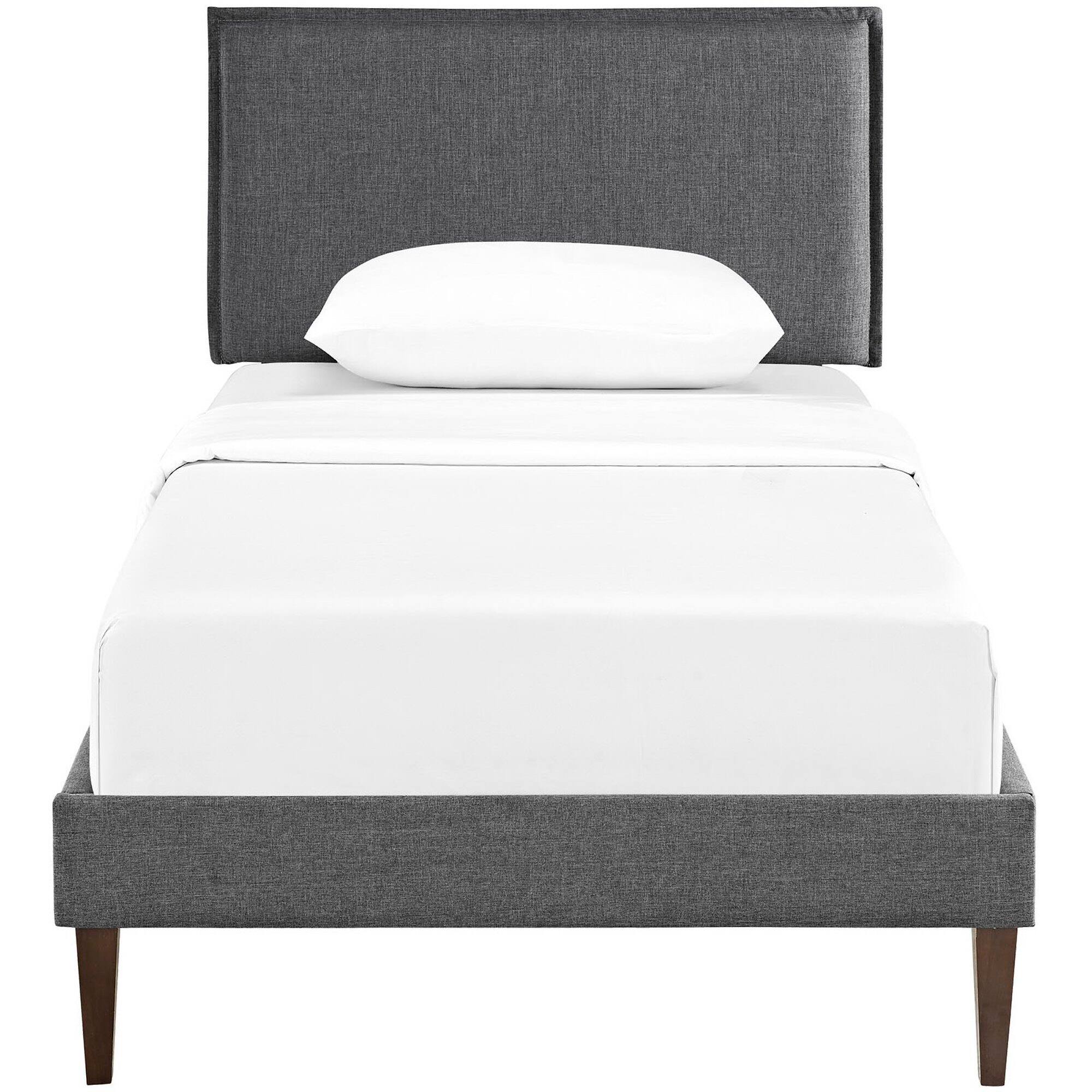 Alt View 1. Modway - Maisie Stainless Steel Queen Bed Frame - Brown.