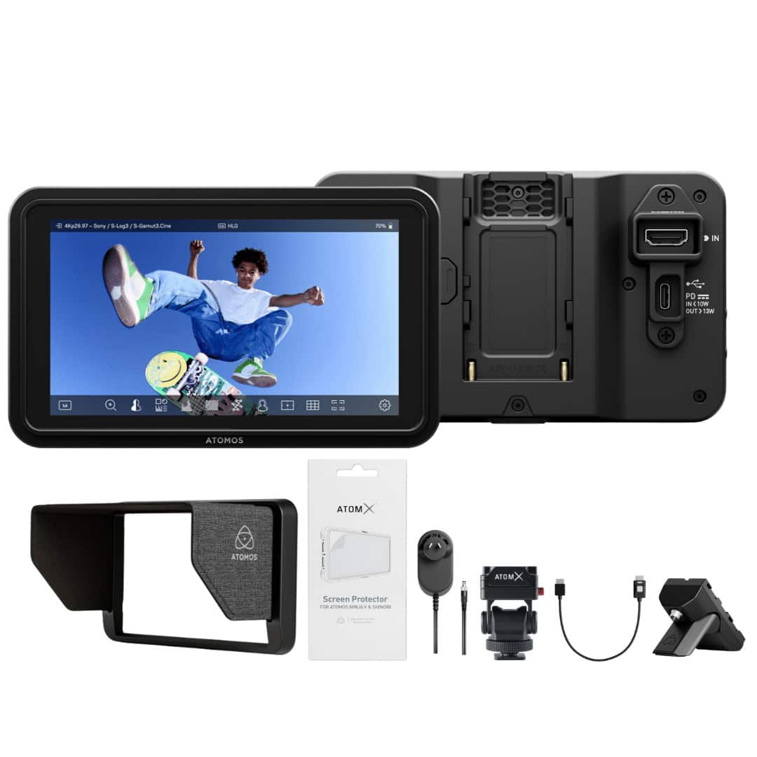 Atomos - Shinobi GO 5.2-inch HDR Touchscreen Camera Monitor Bundle