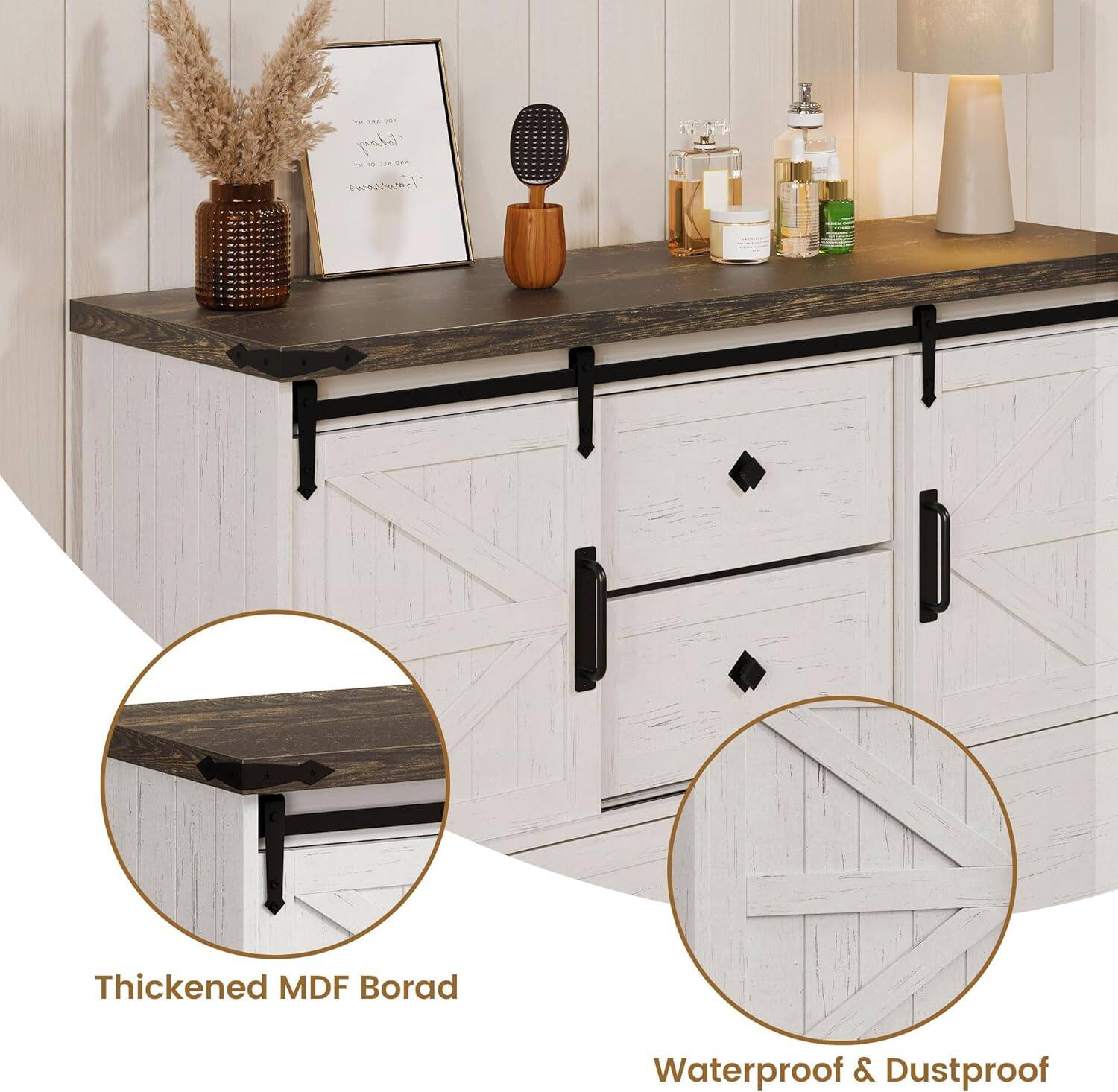 Thickened MDF Board  
Waterproof & Dustproof