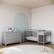 Left. Graco - Fable 4-in-1 Convertible Crib and Changer - Pebble Gray.