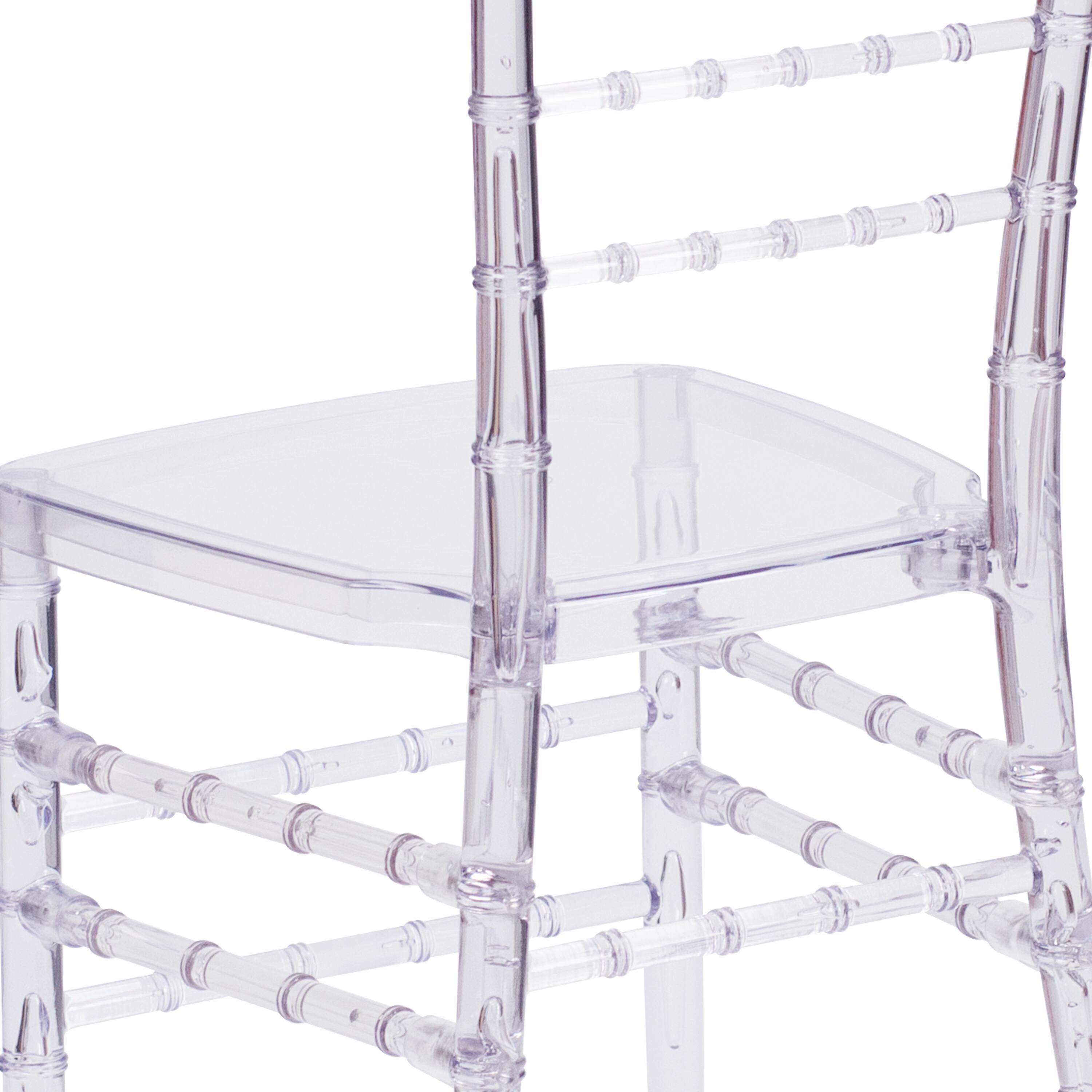 Alt View 9. Emma + Oliver - Stacking Ghost Chair - Crystal Ice.