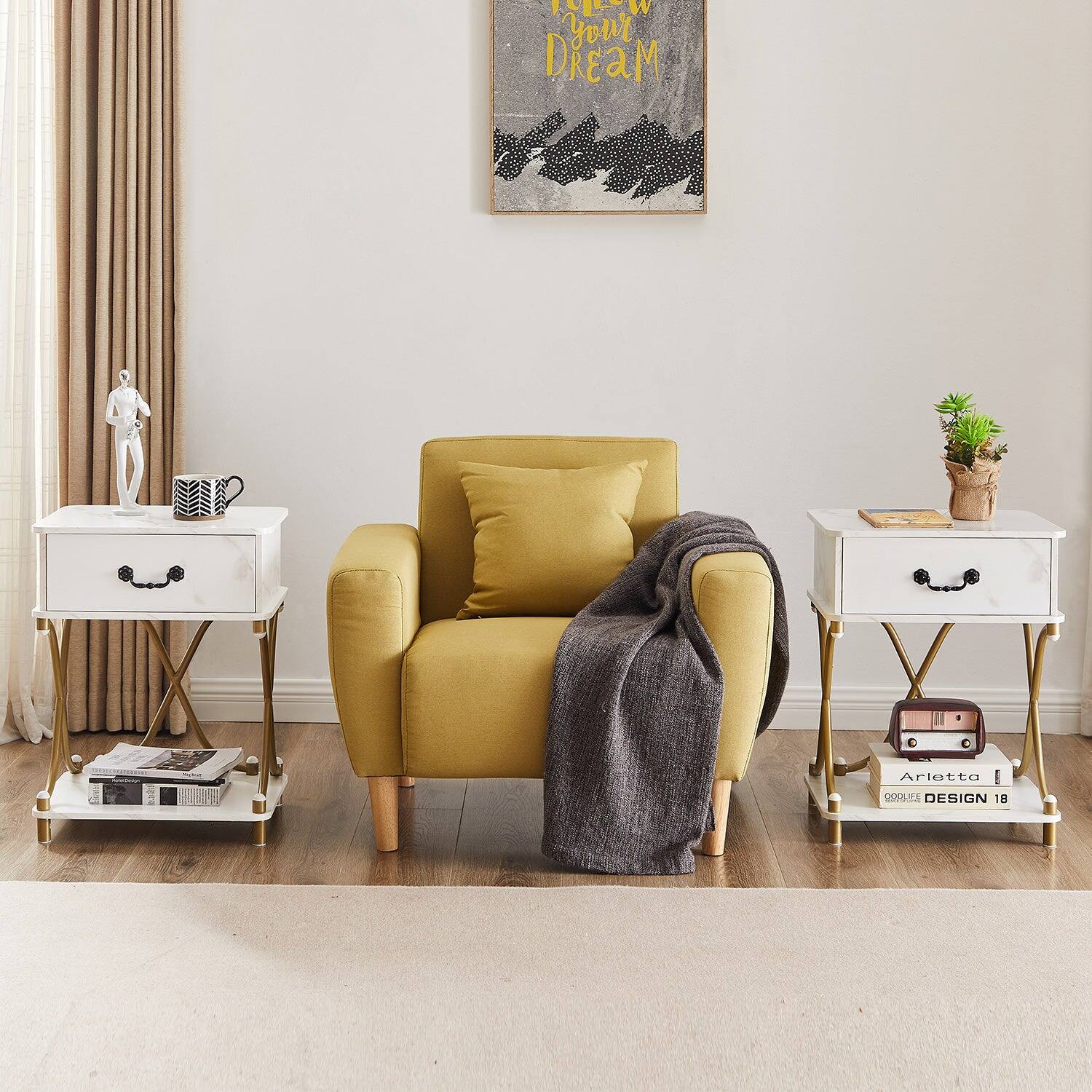 Sure, here is the corrected and grouped text from the image:

- "Follow Your DREAM"
- "Arletta"
- "GOOD LIFE DESIGN 18"