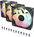Alt View 16. CORSAIR - RS120-R ARGB 120mm PWM Reverse Case Fans Triple Pack - Black.