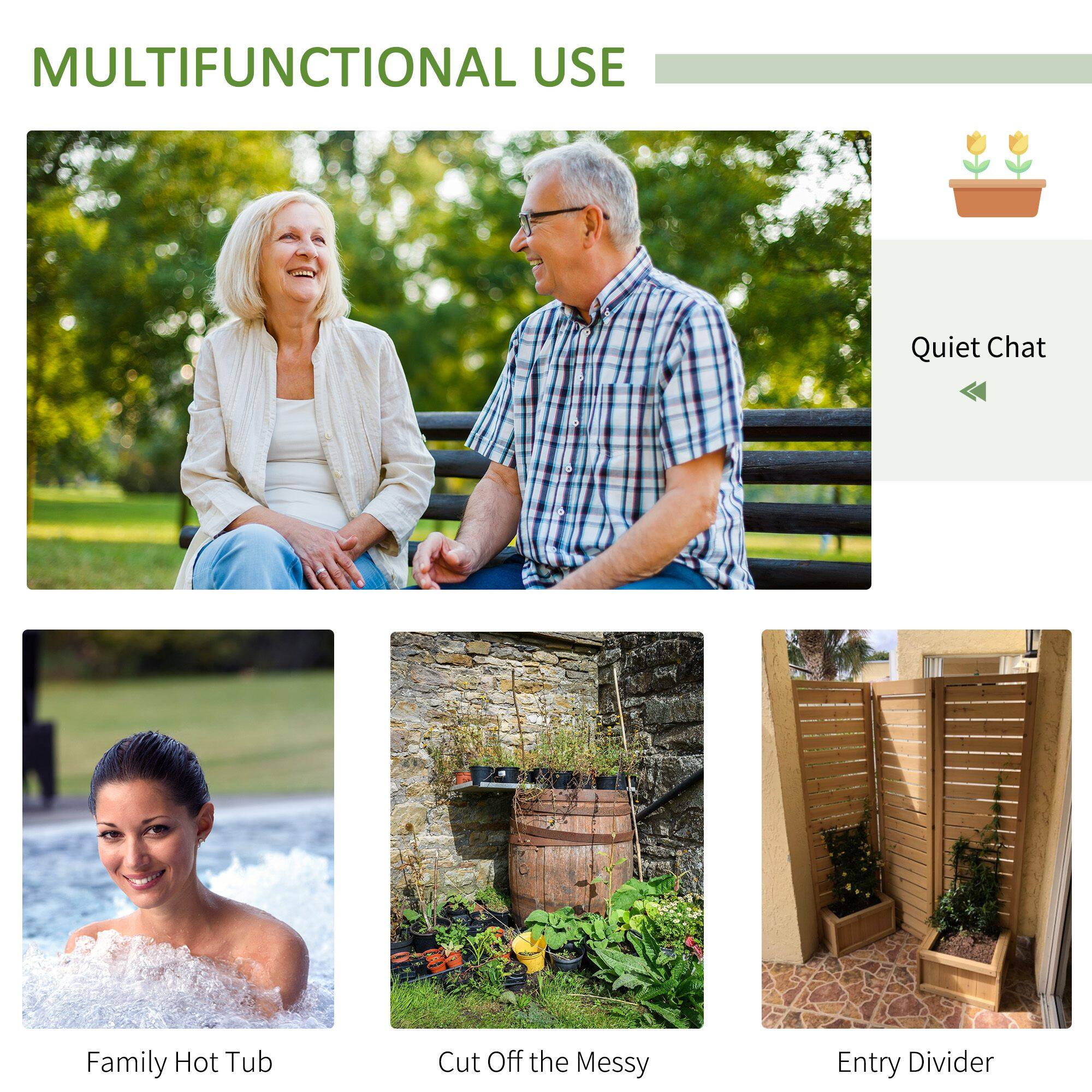 MULTIFUNCTIONAL USE
Quiet Chat
Family Hot Tub
Cut Off the Messy
Entry Divider