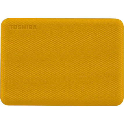 Front. Toshiba - Toshiba Canvio Advance Plus 2TB USB 3.2 Gen 1 Portable Hard Drive, Honey.