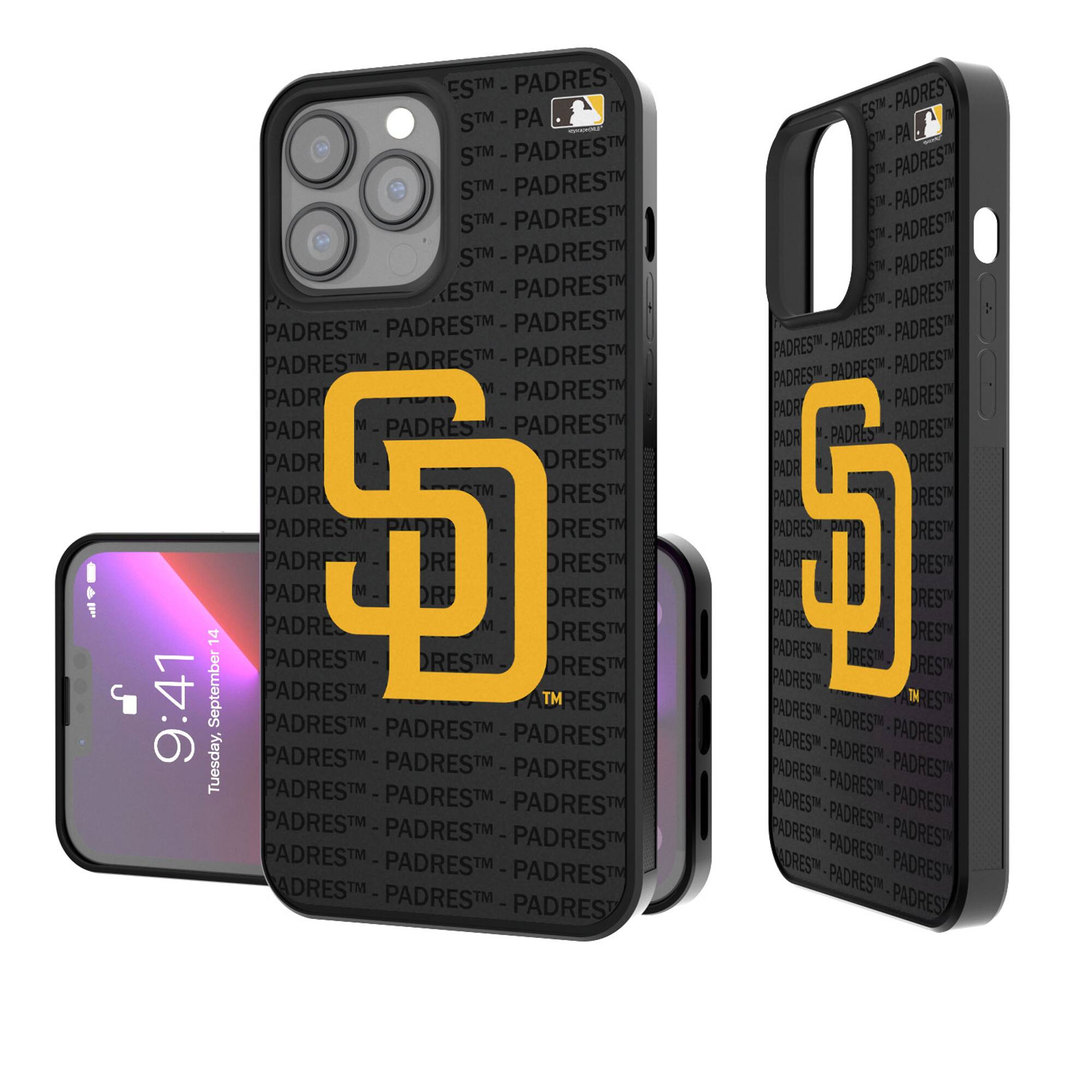 Keyscaper - MLB - San Diego Padres iPhone Text Backdrop Design Bump Case - 15 Pro - Multicolor price history on PriceWatchPro