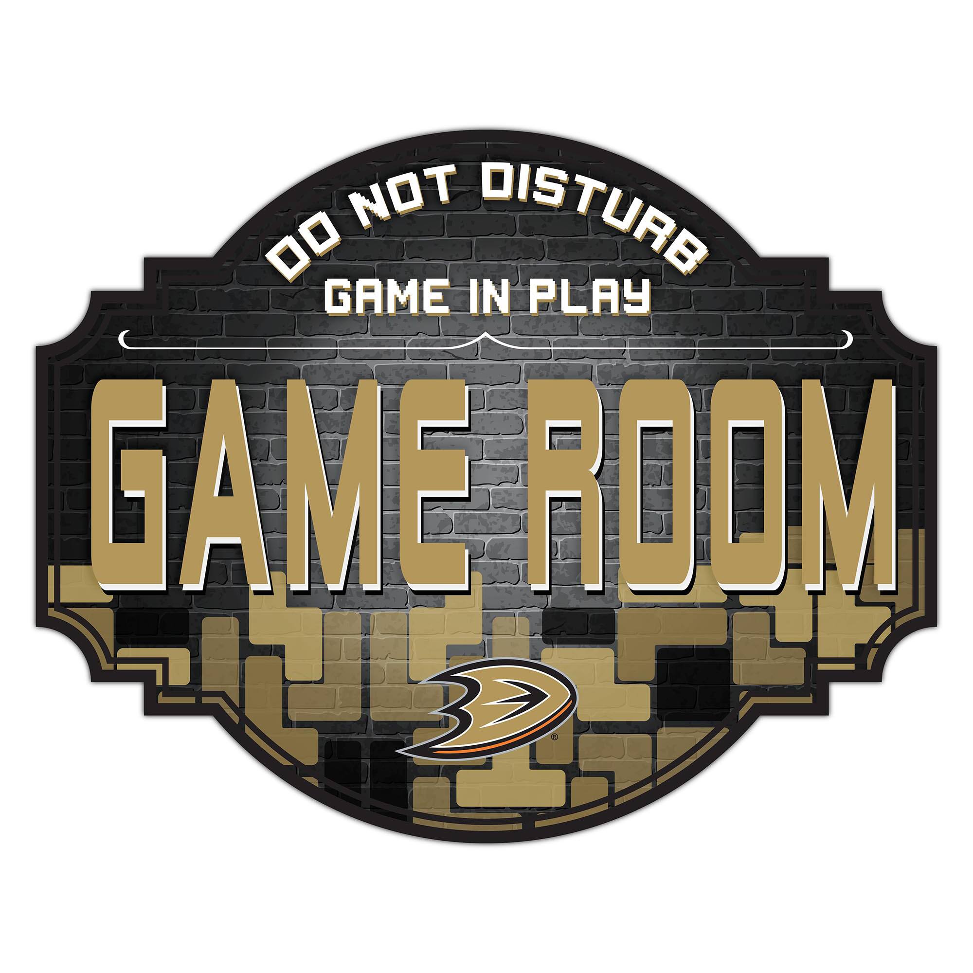 Anaheim Ducks 12'' Game Room Tavern Sign
