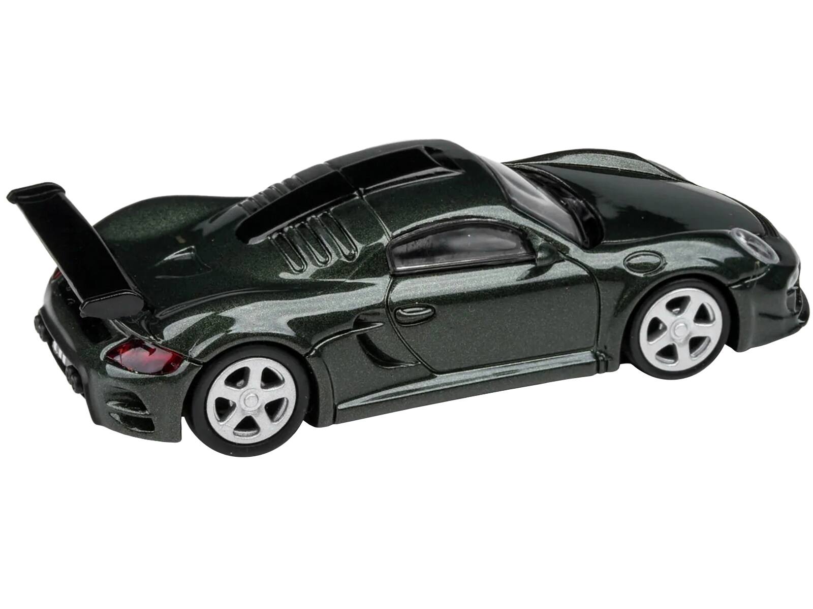 Angle. Paragon - 2012 RUF CTR3 Clubsport Oak Green Metallic 1/64 Diecast Model Car by Paragon Models - Oak Green Metallic.