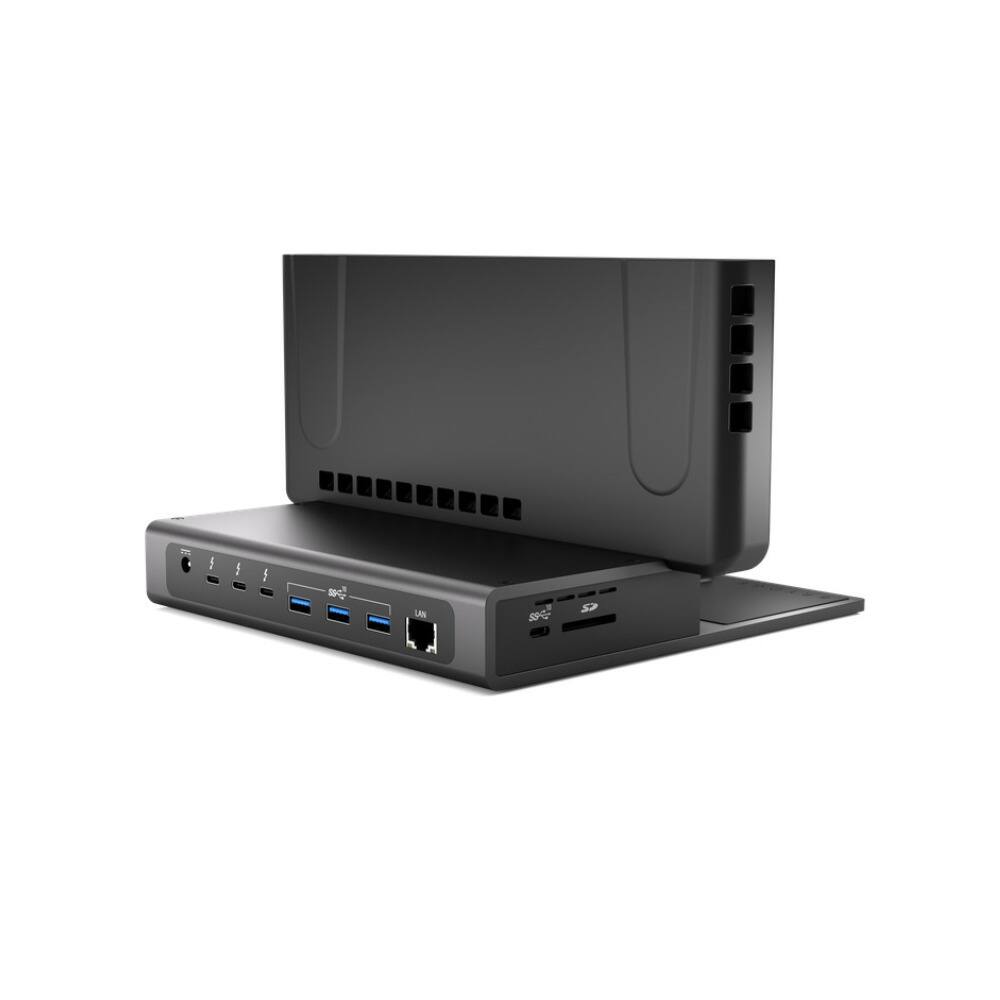 Left. Brydge - Brydge ProDock Duo Vertical Dual-Display Thunderbolt 4 Dock for MacBook.