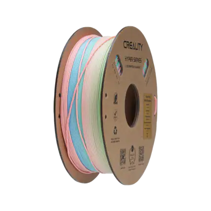 CREALITY HYPER SERIES
3D PRINTER FILAMENT
- High PLA
- Mild Bromine
- No Heavy Metals
- No Phthalates
- No BPA
- Net Weight: 1.75 kg
- Printing Temperature: 200-230°C
- Printing Speed: 30-60 mm/s
- Printing Layer Height: 0.1-0.3 mm
- Storage Temperature: 15-25°C
- Spooled from Recycled Material
- CREALITY
- Dual Color
- Original Design
- Scan QR Code for More Info