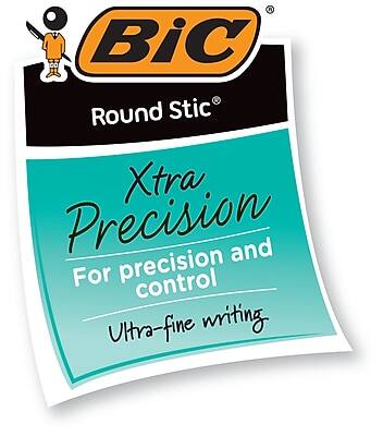 Bic Round Stic  
Xtra Precision  
For precision and control  
Ultra-fine writing