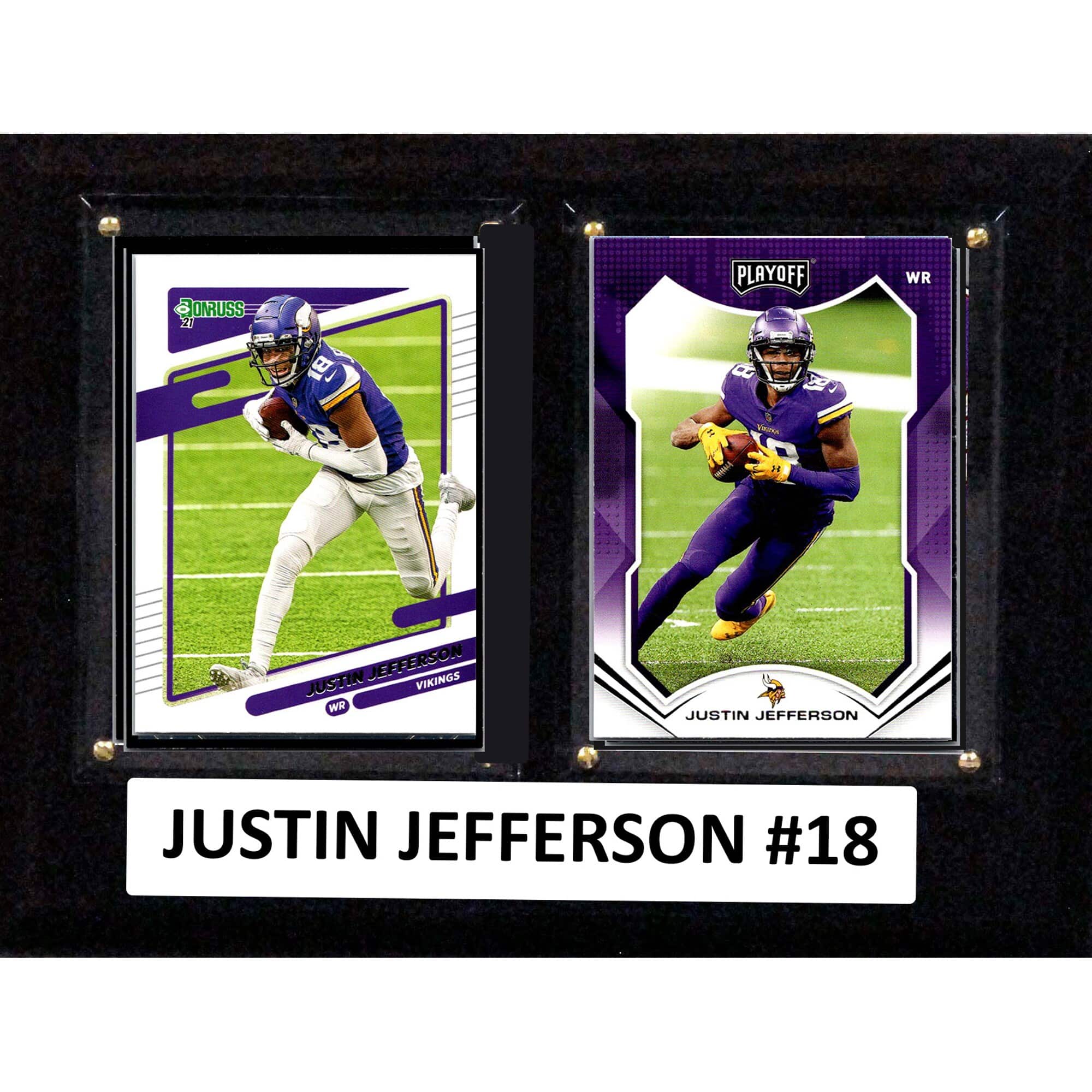 "C&I Collectibles - Justin Jefferson Minnesota Vikings 6"" x 8"" Trading Card Plaque - Multicolor" price history on PriceWatchPro