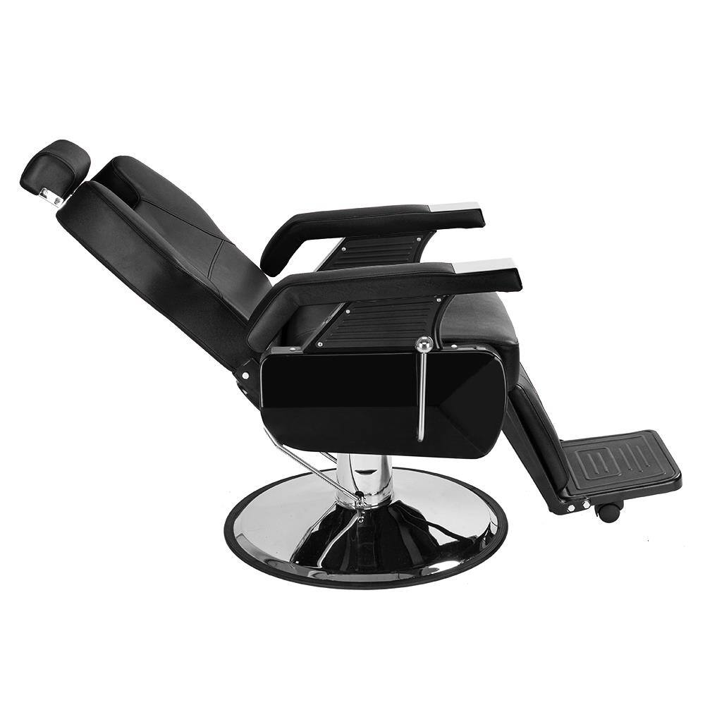 Alt View 6. Winado - Heavy Duty Hydraulic Recline Barber Chair Barbershop Equipment with Adjustable Headrest & Footrest for Beauty Salon Spa - Black.