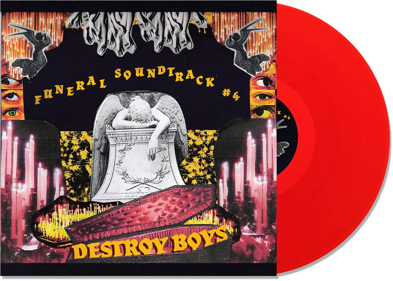 Destroy Boys - Funeral Soundtrack #4 - Transparent Red  - VINYL LP