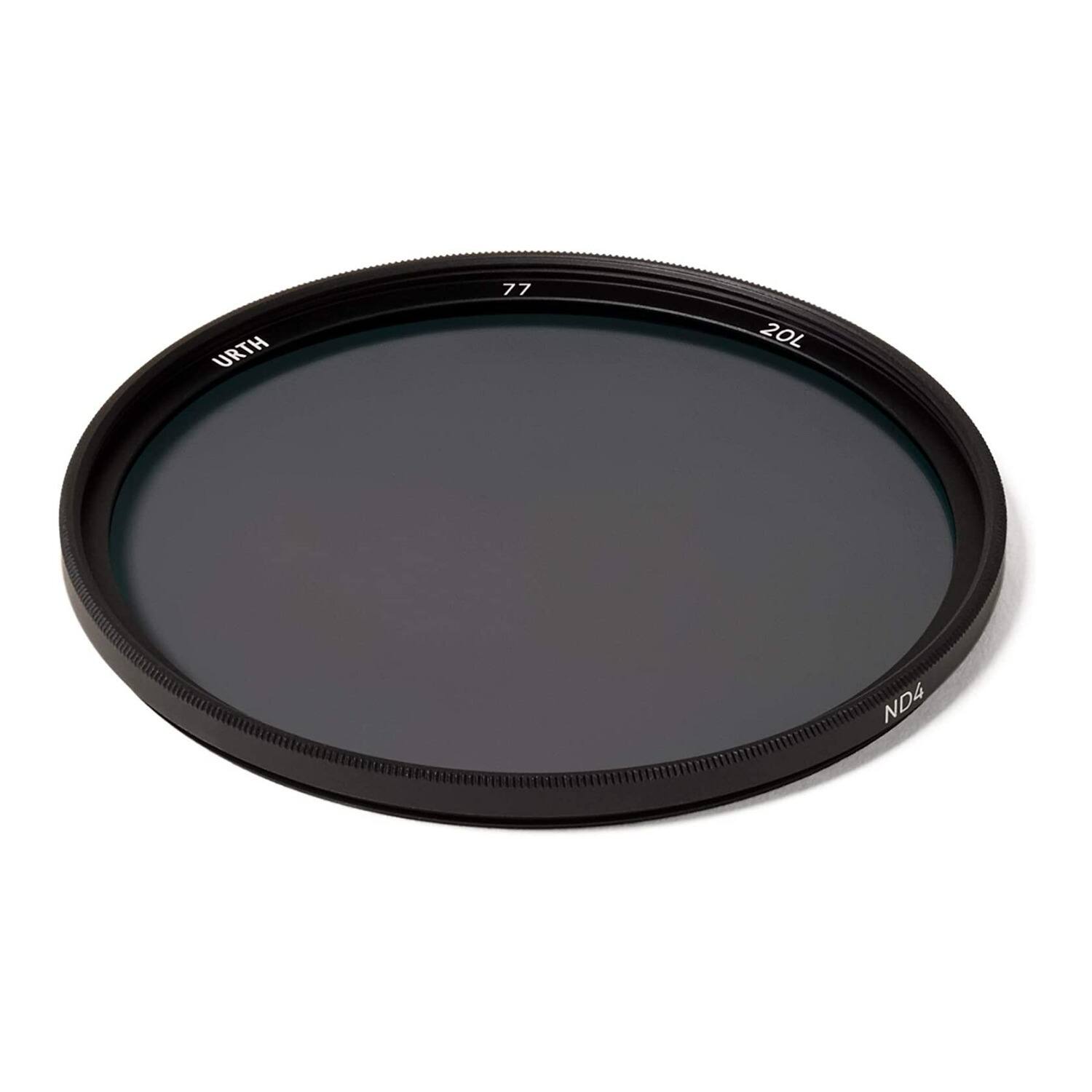Angle. Urth - Urth 77mm ND4 2 Stop Nano-Coating Circular Lens Filter Plus with Ultra-Slim Rim.