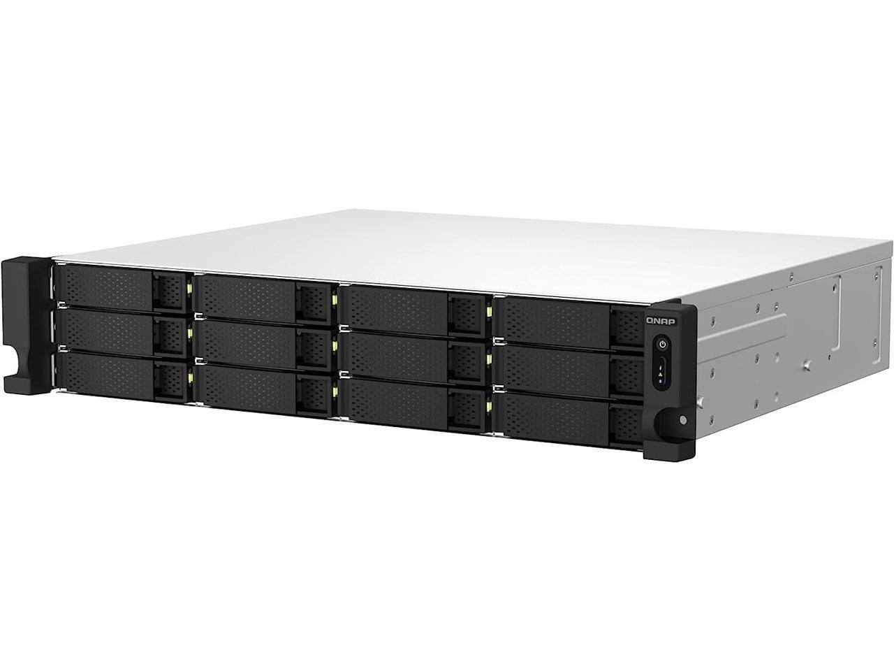 Alt View 2. QNAP - QNAP TS-1264U-RP-8G SAN/NAS Storage System.