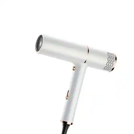 Front. Stock Preferred - Fast Ionic Professional Hair Dryer – Foldable 1200W Compact Styler (US Plug) - White.